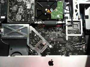 photo of the internal iMac