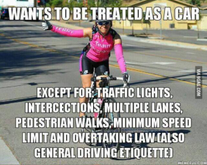 Cyclist and Equal Rights