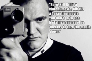 photo of Quentin Tarantino on Metallica