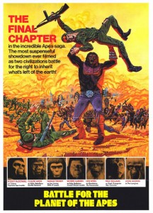 movie poster for Battle for the Planet of the Apes