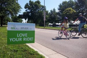 Sign Supporting Madison Ride the Drive Riders